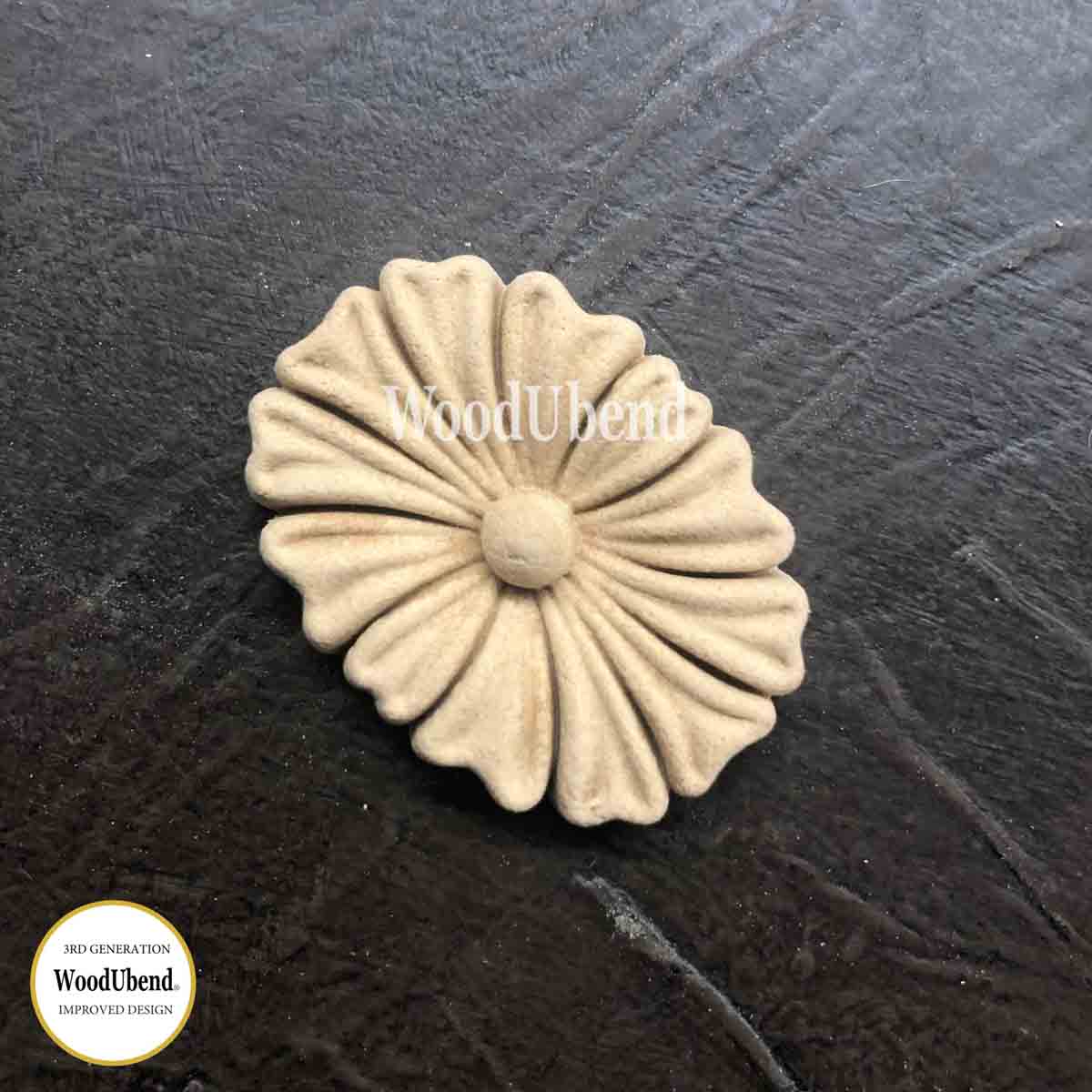 Pack of Five Solid Flowers WUB1333 5x4cm