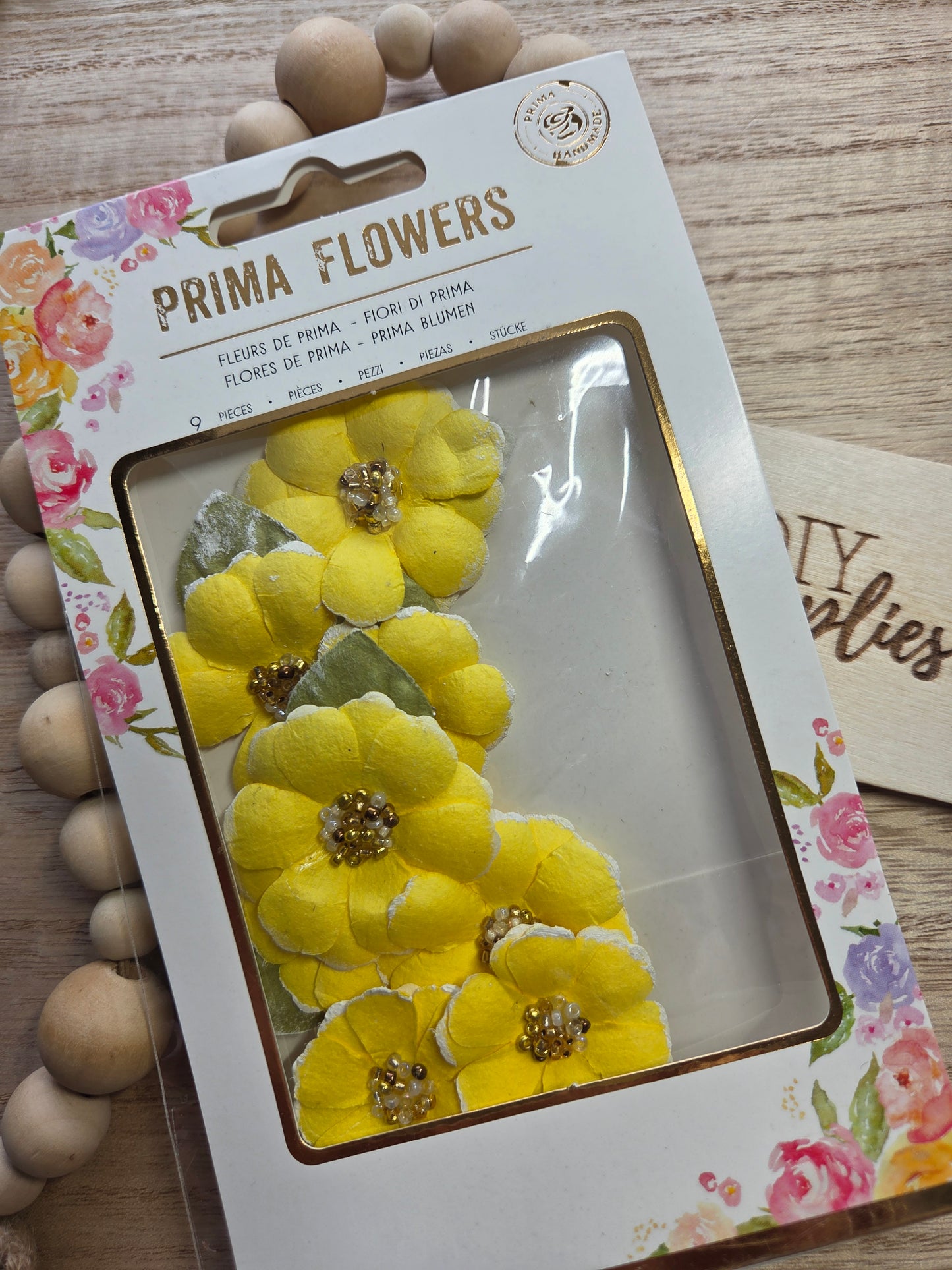 Prima Flowers - 9 Piece Yellow