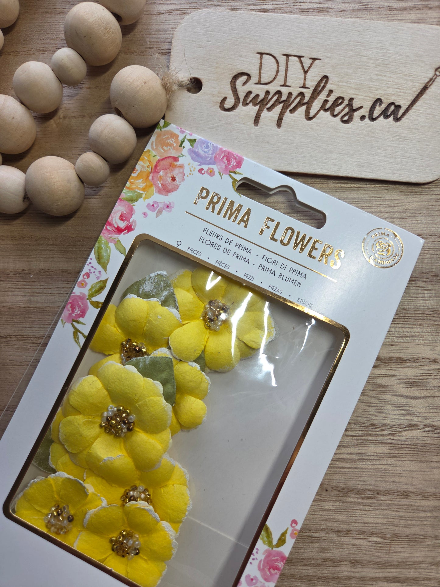 Prima Flowers - 9 Piece Yellow