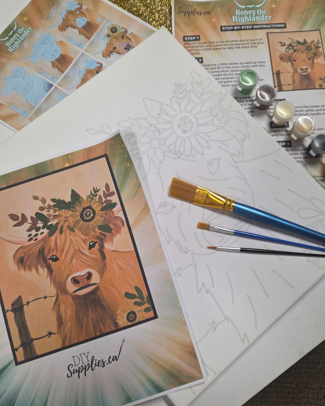 "Arty Party" Canvas Painting Kit -  Highlander