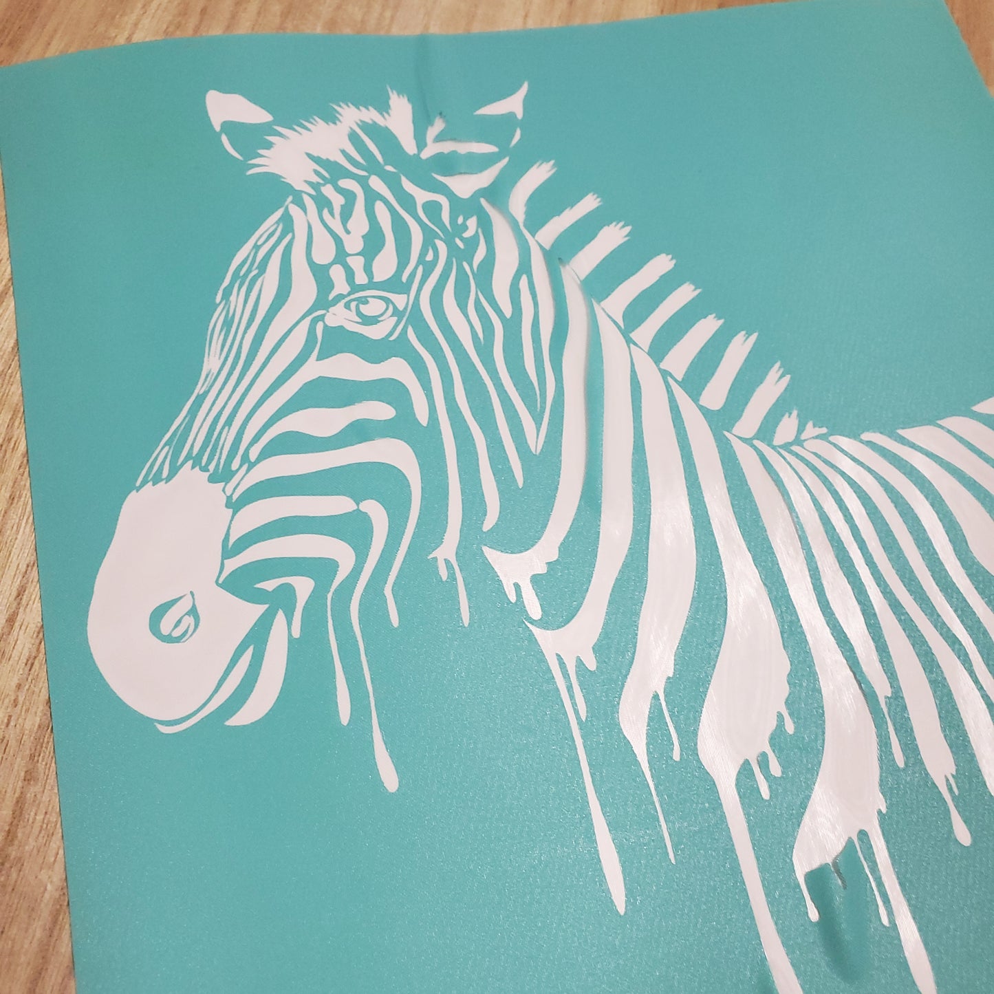 Adhesive Silk Screen Stencil - Zebra