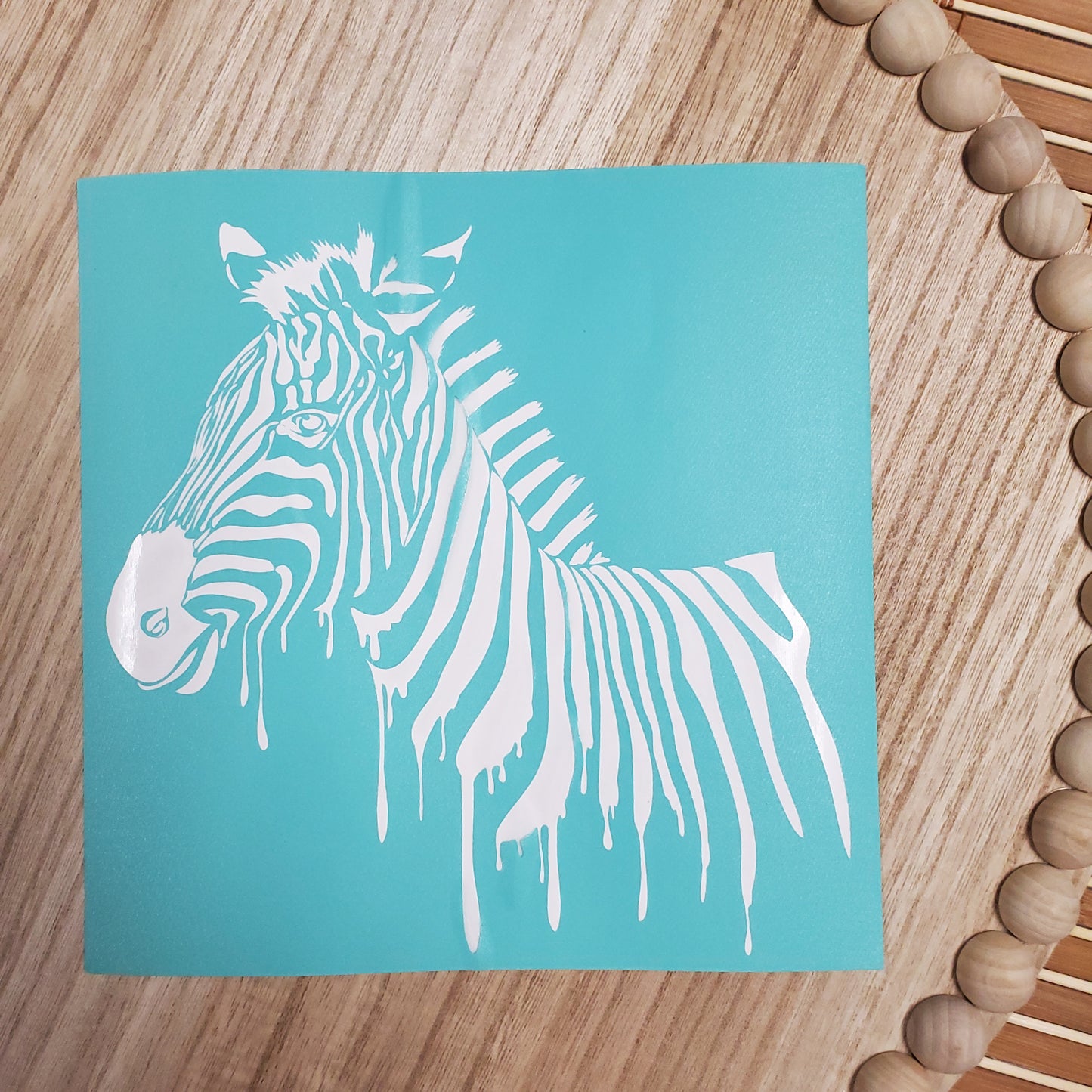 Adhesive Silk Screen Stencil - Zebra