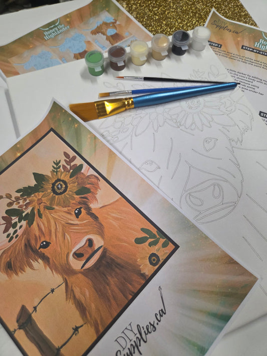 "Arty Party" Canvas Painting Kit -  Highlander