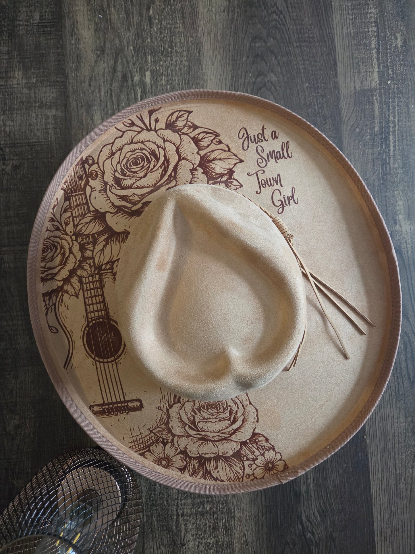 Just a Small Town Girl - Burnt & Brushed Art Hat