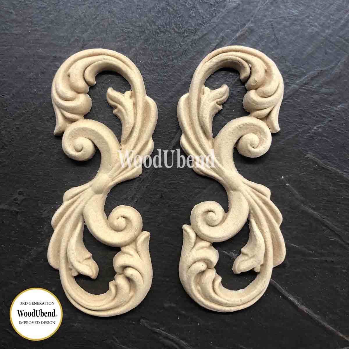 Set of Cojoined Scrolls WUB2150 9×3.5cm