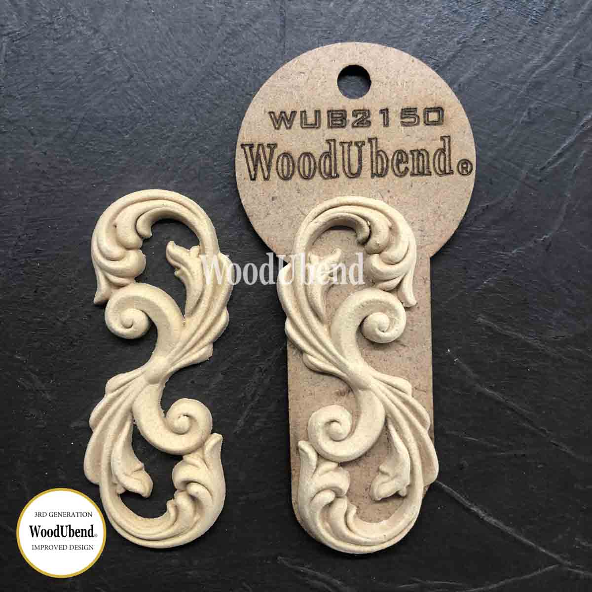 Set of Cojoined Scrolls WUB2150 9×3.5cm