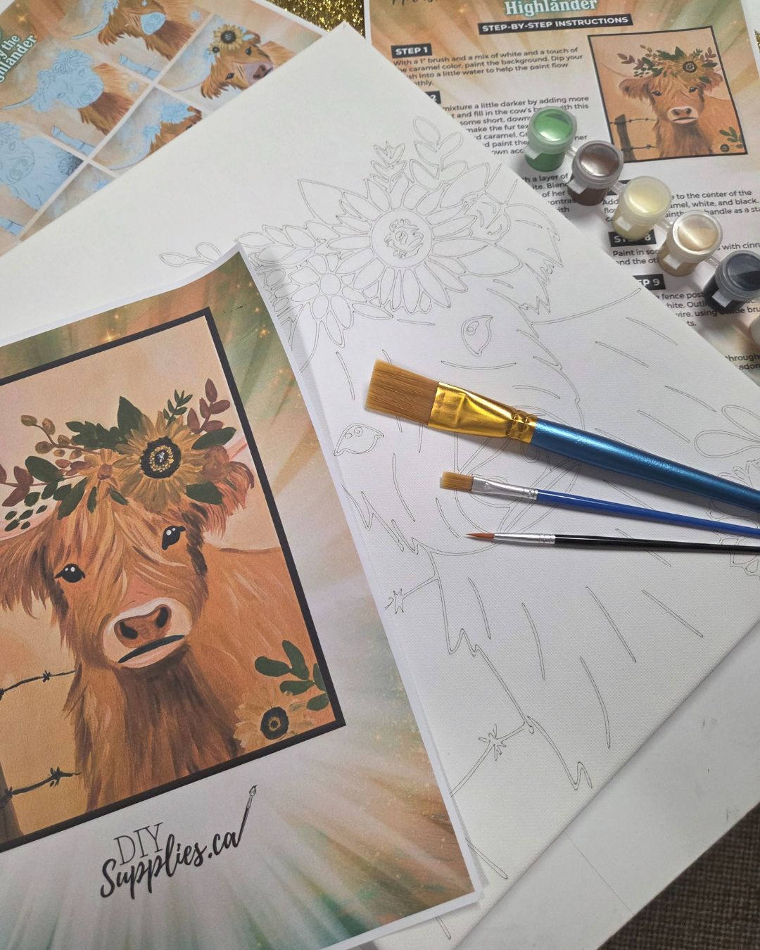 "Arty Party" Canvas Painting Kit -  Highlander