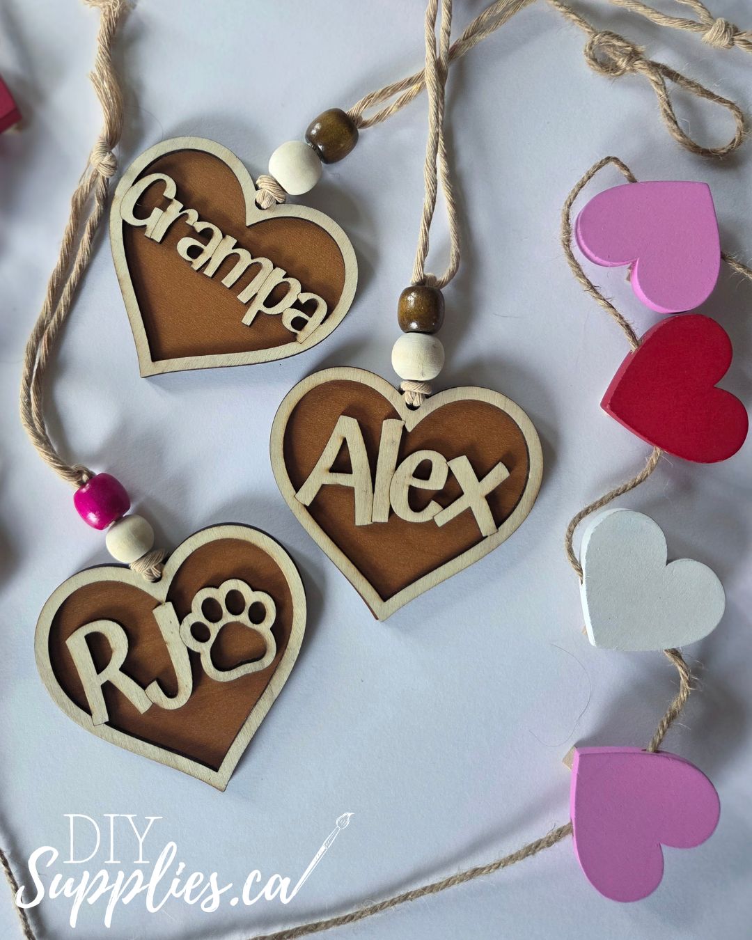 Personalized Valentine Heart Gift Tag