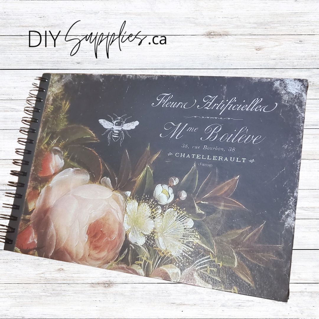 DIY Rub-off Transfer - Delightfully Dark Floral