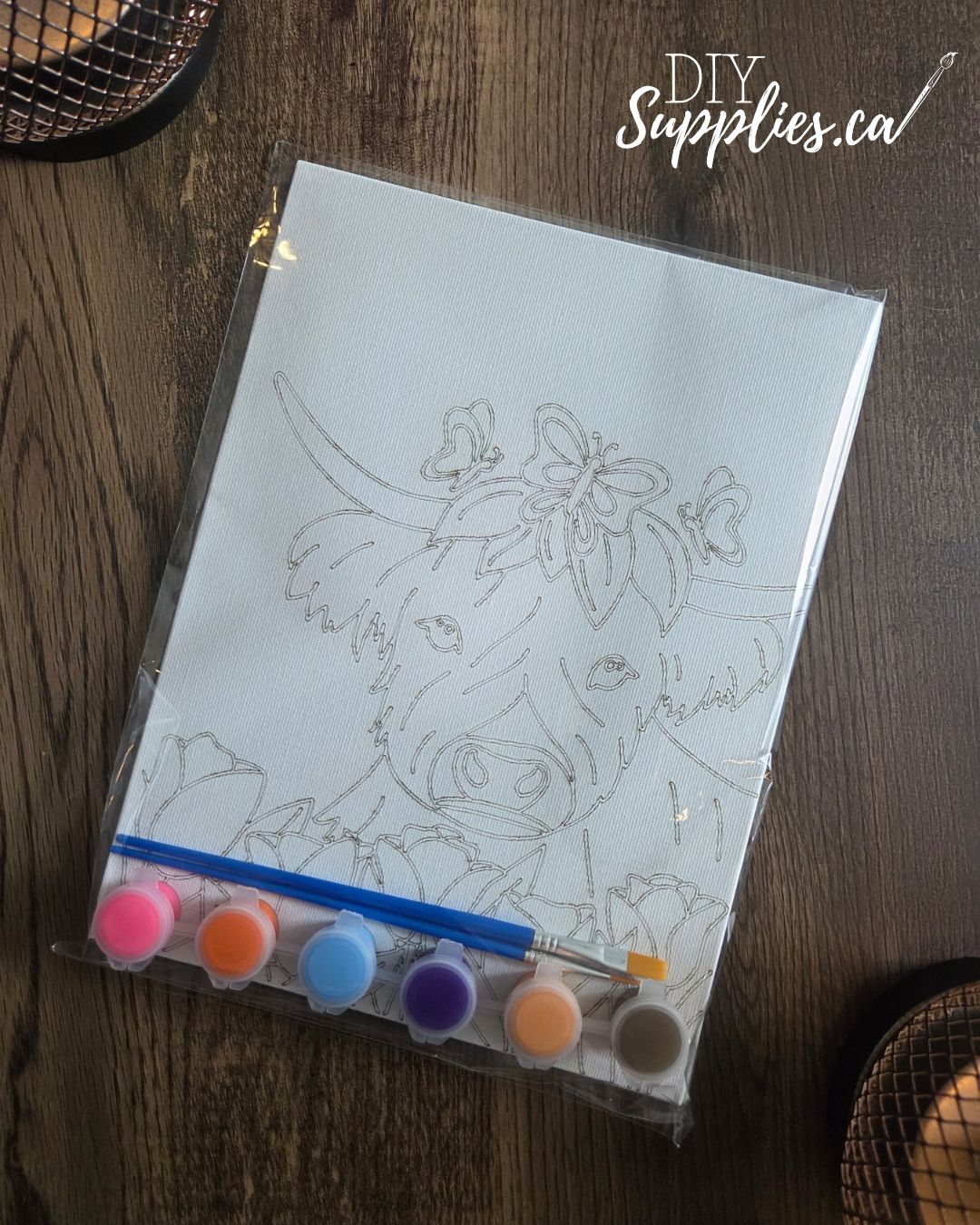 Mini Canvas Painting Kit - Daisy