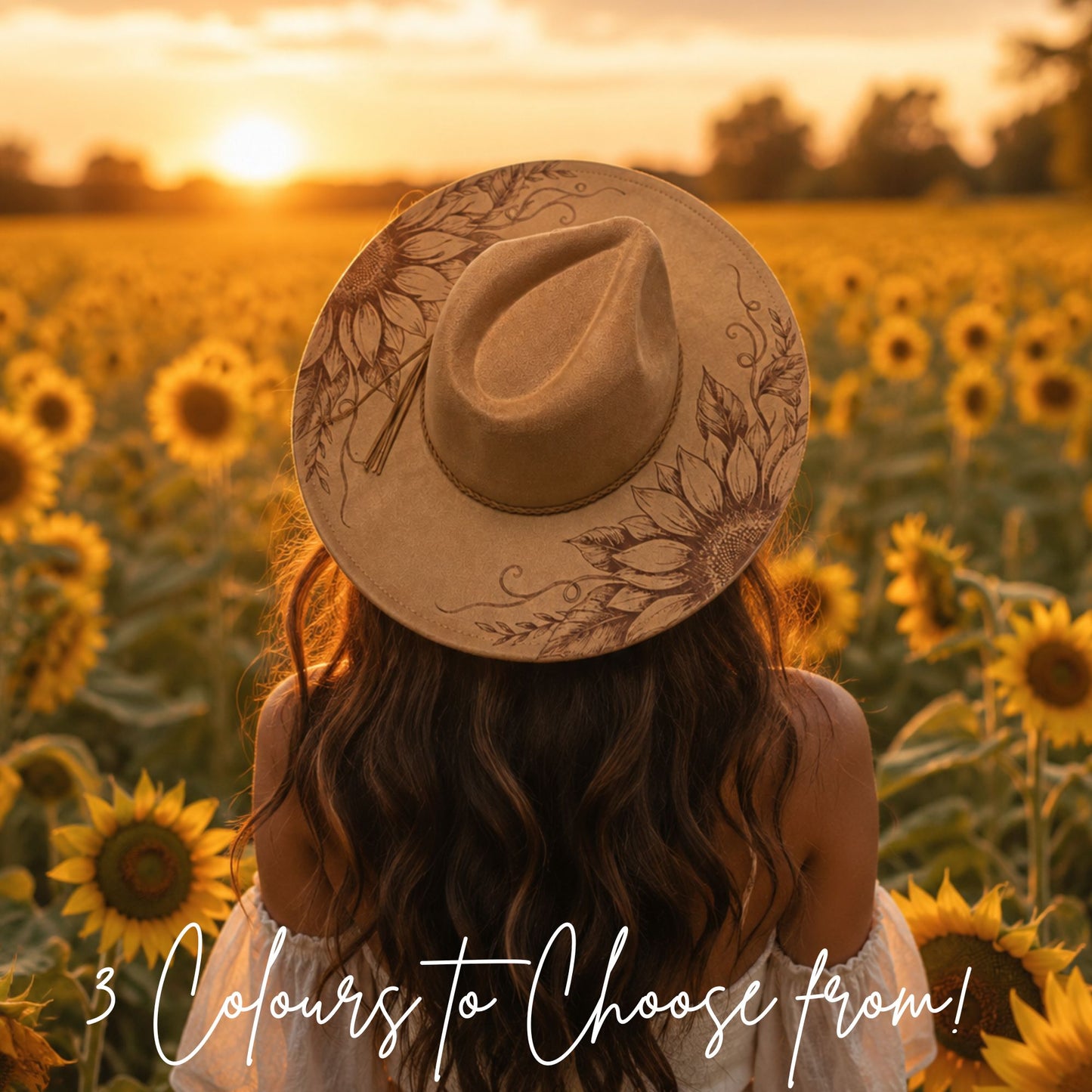 Sunflower Daze Hat - Burnt & Brushed Collection