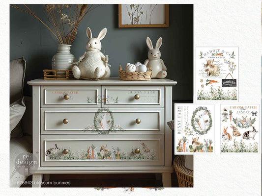 Redesign Decor Middy Transfer - Blossom Bunnies