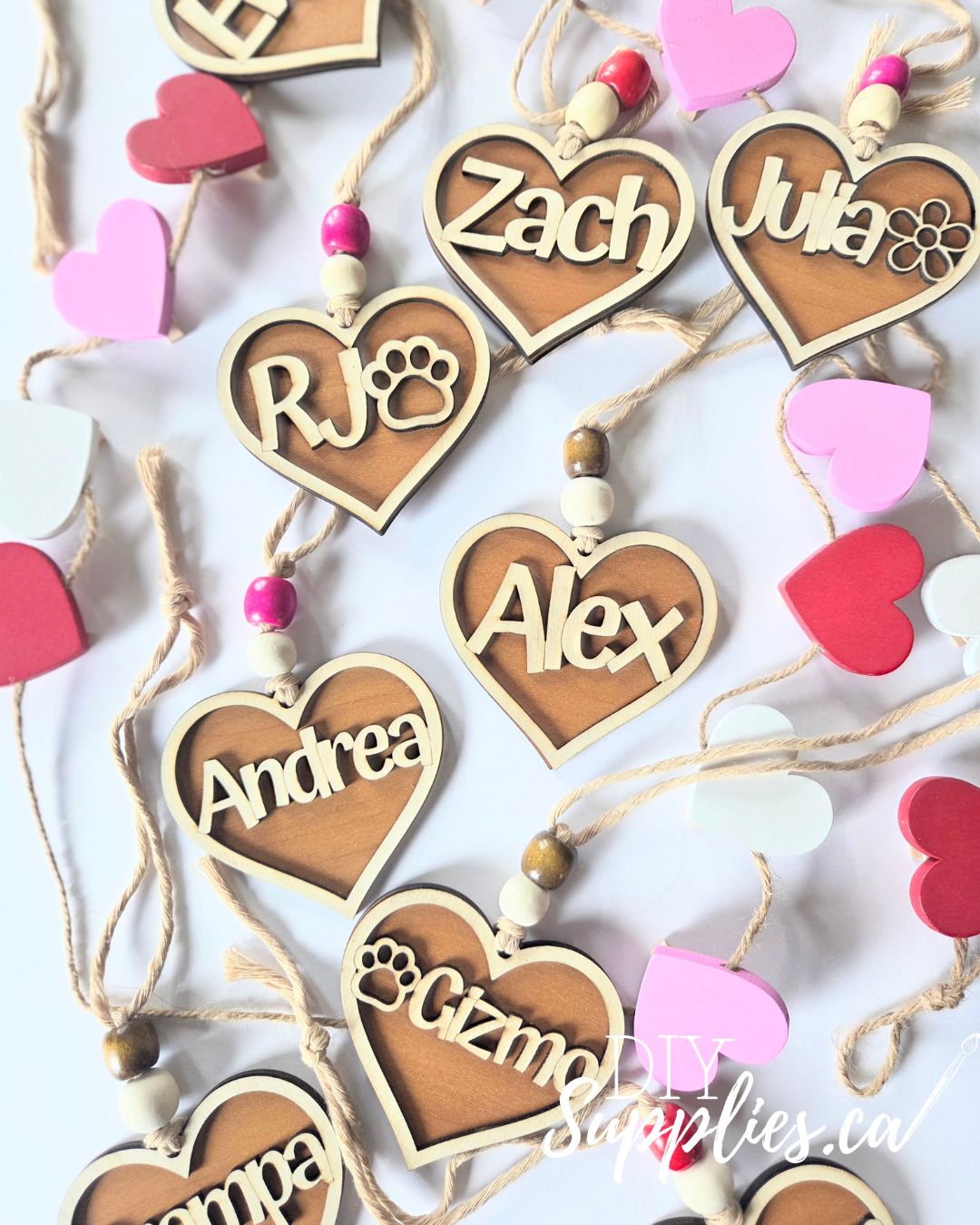 Personalized Valentine Heart Gift Tag