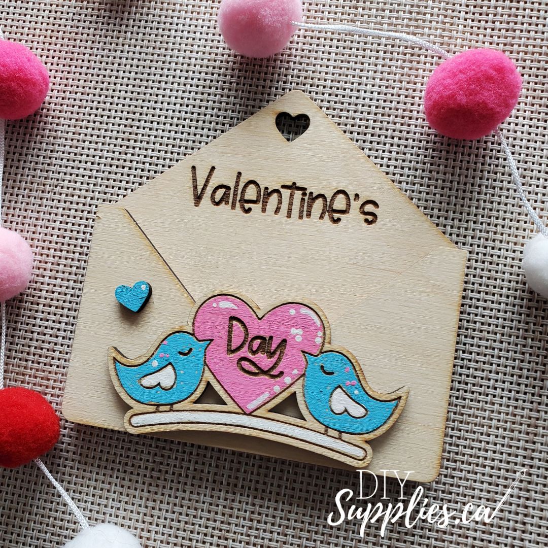 Valentine's Day - Ready to Paint & Glue Valentine Gift Card Holder