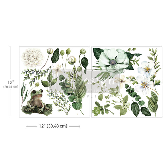 Redesign Decor Maxi Transfer - Froggy Meadow Greens