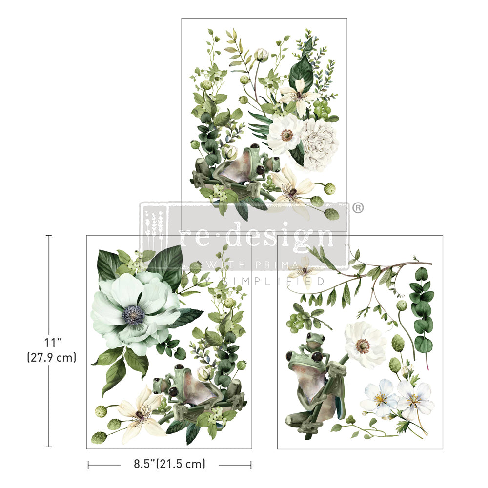 Redesign Decor Middy Transfer - Froggy Meadow Greens