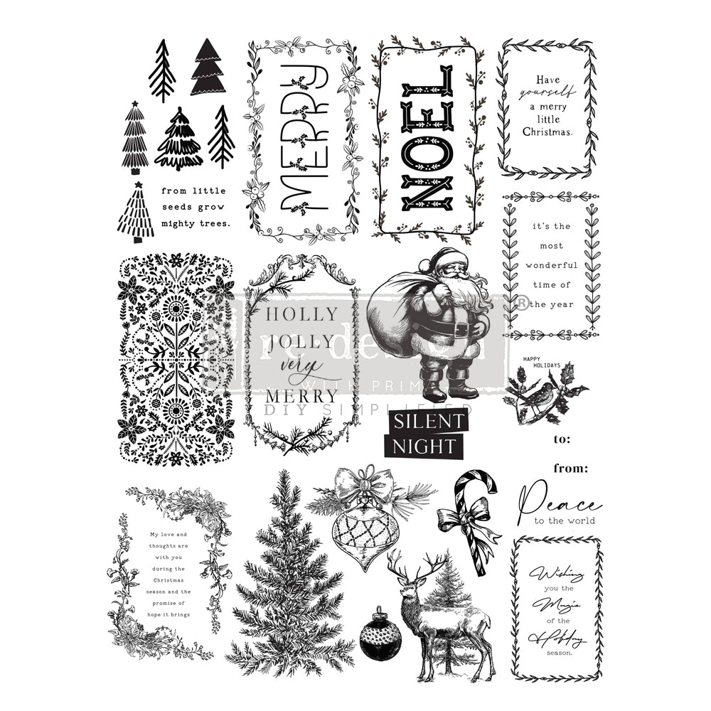 Redesign Decor Clear Stamp Merry and Bright