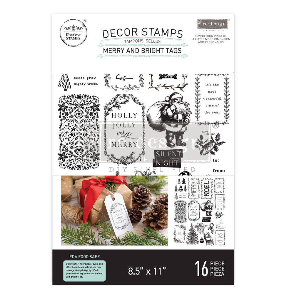 Redesign Decor Clear Stamp Merry and Bright