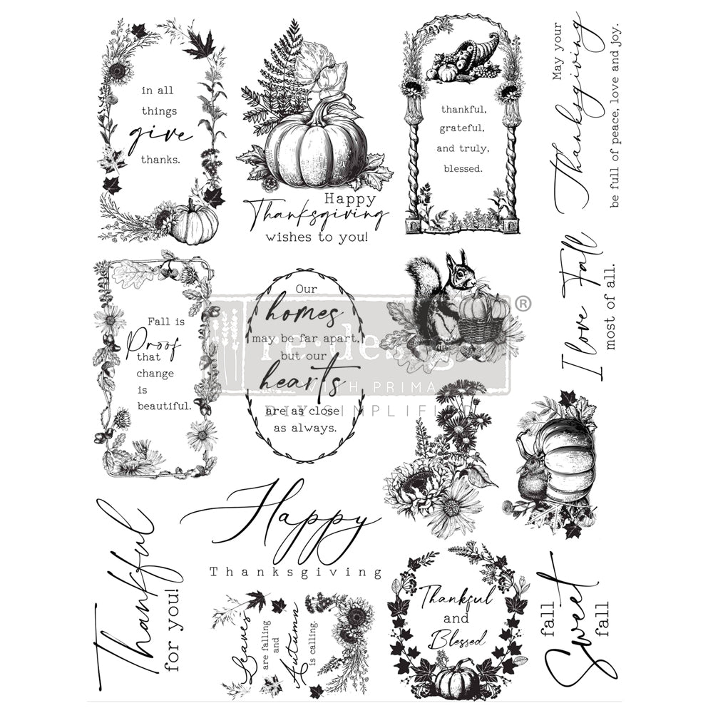 Redesign Decor Clear Stamp Fall Sweet Fall