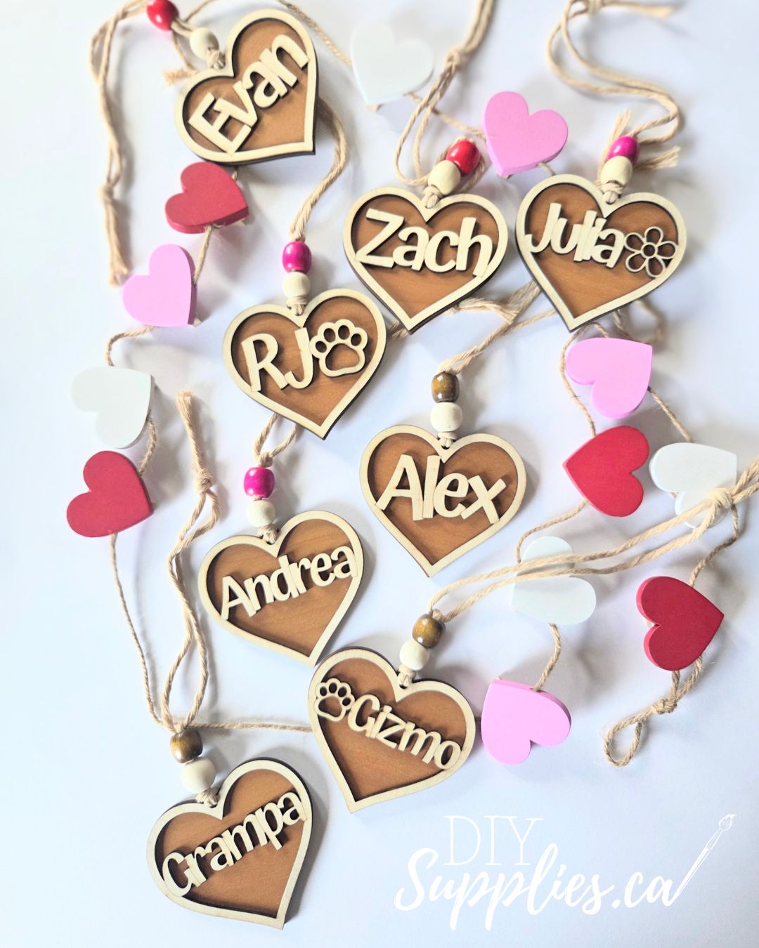Personalized Valentine Heart Gift Tag