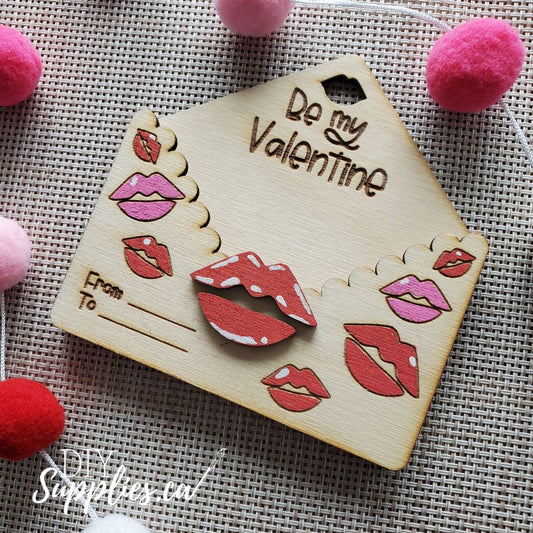 Be my Valentine - Ready to Paint & Glue Valentine Gift Card Holder