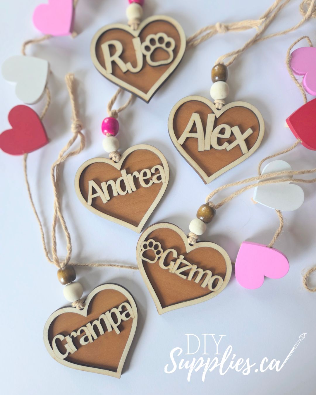 Personalized Valentine Heart Gift Tag