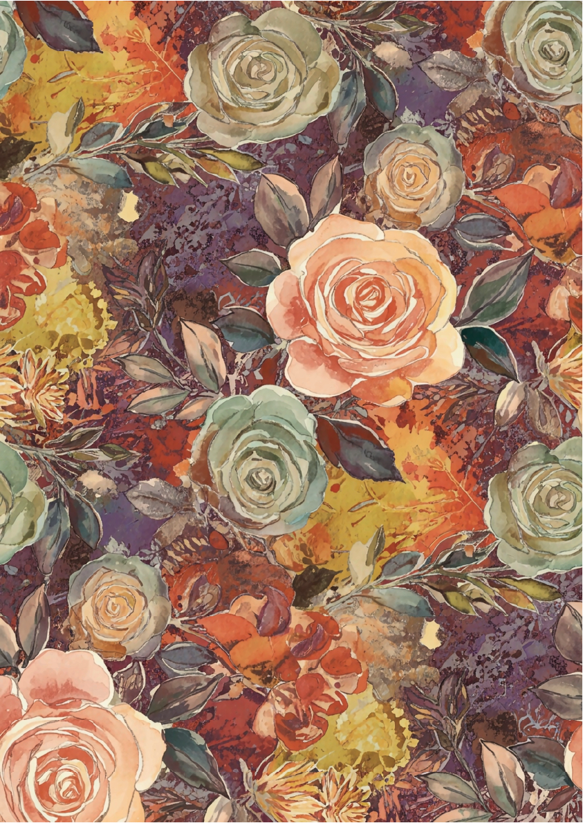 Belles and Whistles A3 Rice Decoupage Paper -  Autumn Garden COMING SOON