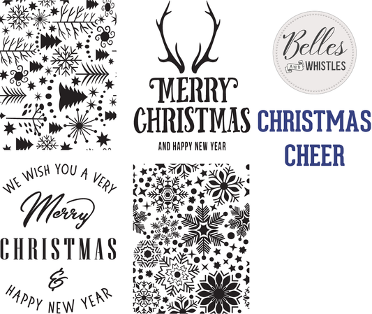Dixie Belle Belles and Whistles Mylar Stencil- Christmas Cheer