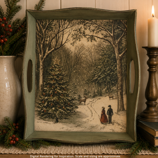 Belles and Whistles A3 Rice Decoupage Paper -  Christmas Stroll