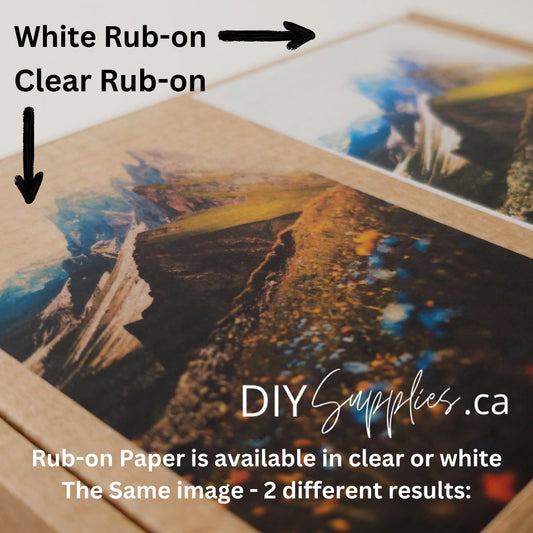 DIY Rub-Off Transfer Paper 11 x 17 Clear 5 Pack