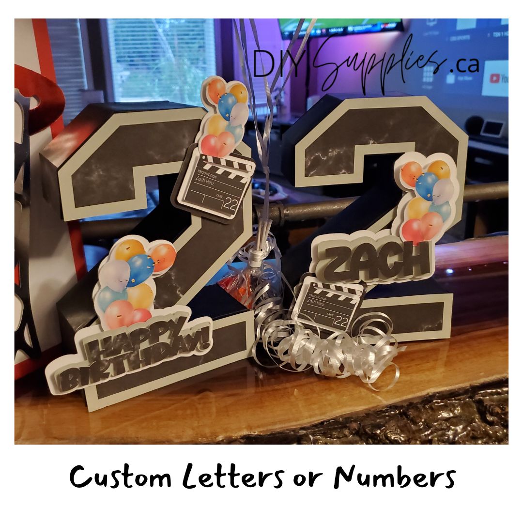 3D Custom Paper Numbers for Birthday Event or Photo Shoot