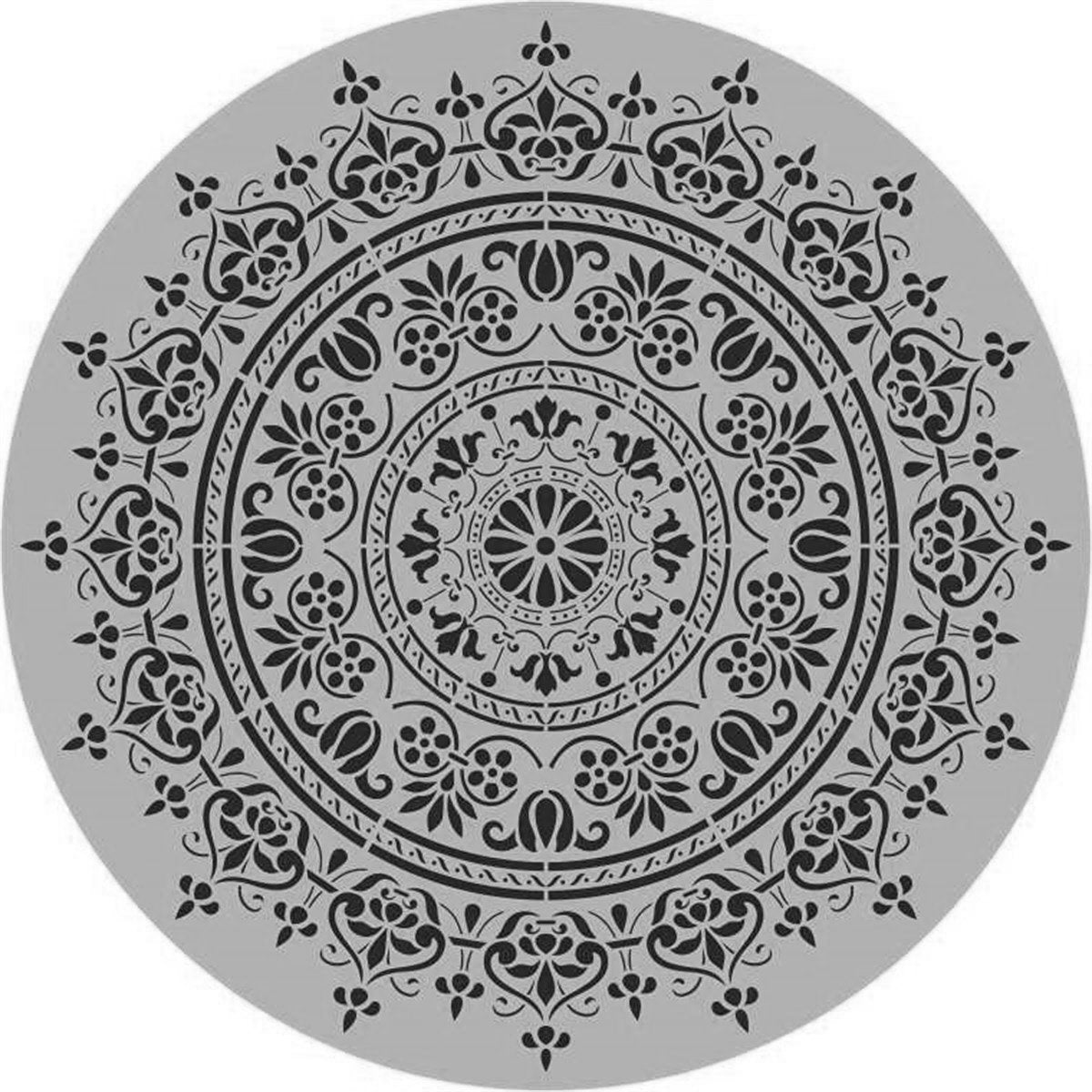 Posh Chalk Stencil Wood Mandella - 40cm x 40cm