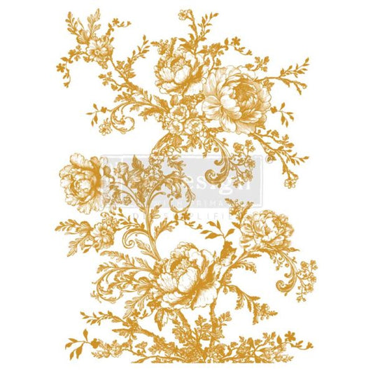 NEW PRIMA Kacha Décor Transfers - Gold Foil Églantine Elegance