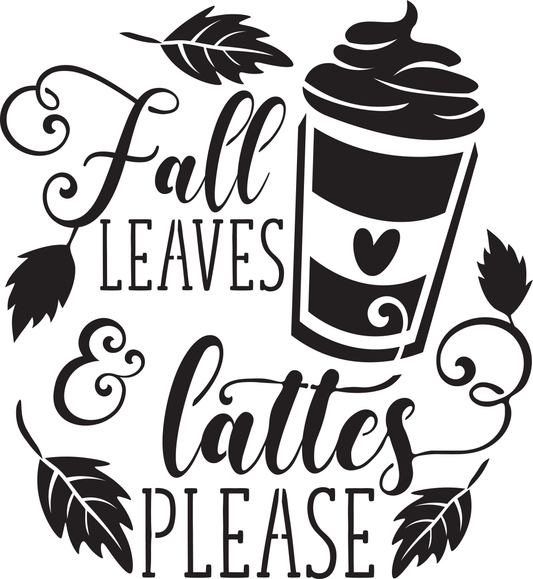 Dixie Belle Belles and Whistles Mylar Stencil - Fall Lattes