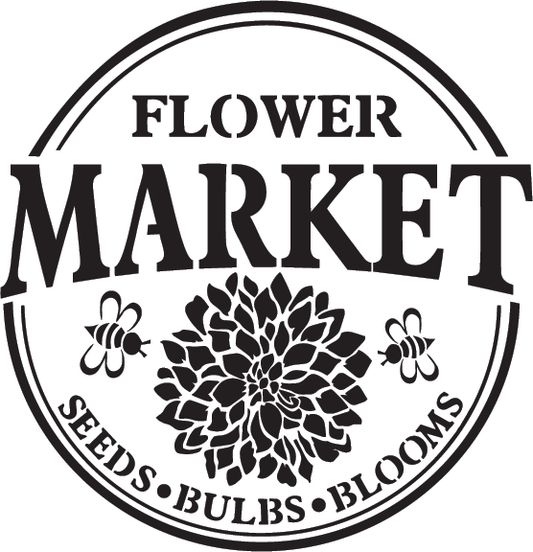 COMING SOON Dixie Belle Belles and Whistles Mylar Stencil - Flower Market