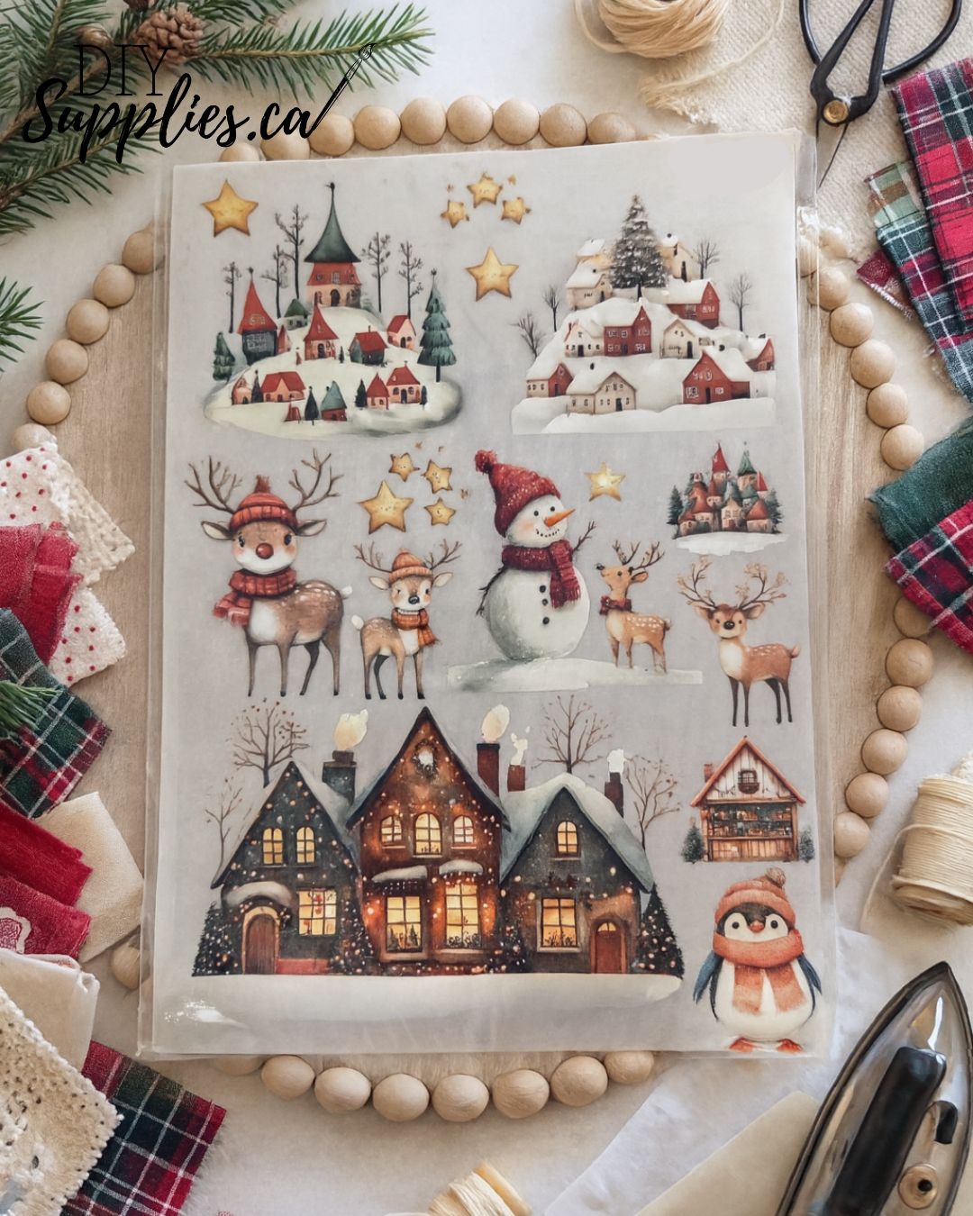 Fabric Transfer - Winter Nights 8.5 x 11 Fabric Transfer Sheet