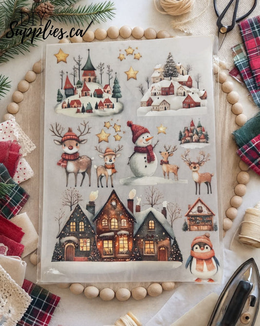 Fabric Transfer - Winter Nights 8.5 x 11 Fabric Transfer Sheet