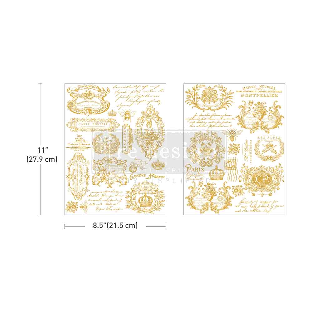 Re-Design H2O Transfers - Gilded Memories