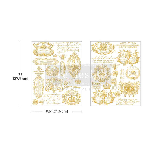 Re-Design H2O Transfers - Gilded Memories