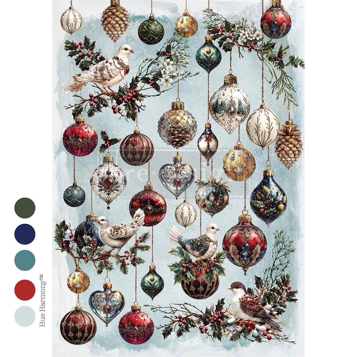 NEW PRIMA A4 Decoupage Rice Paper - Jewel Of The Season