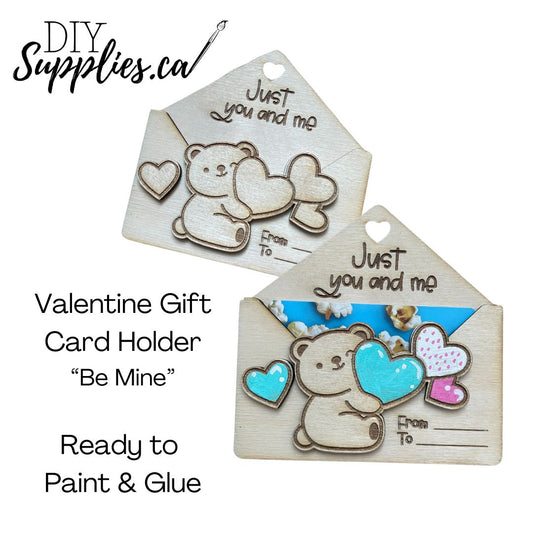 Just you and me - Ready to Paint & Glue Valentine Gift Card Holder