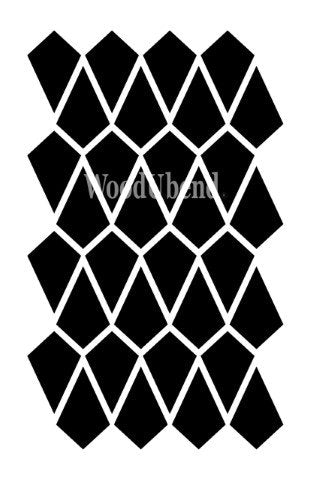 Posh Chalk Stencil – Lattice  8 inch x 12 Inch