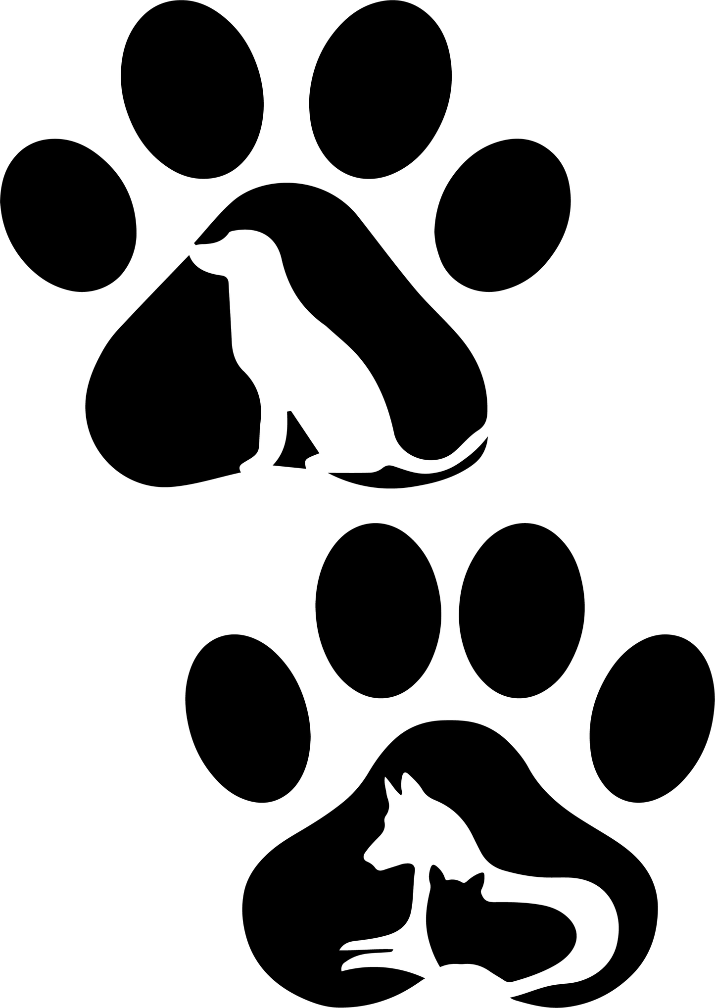 Stencil - Paws for a Cause