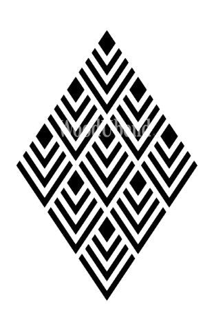 Posh Chalk Stencil – Prism  8 inch x 12 Inch
