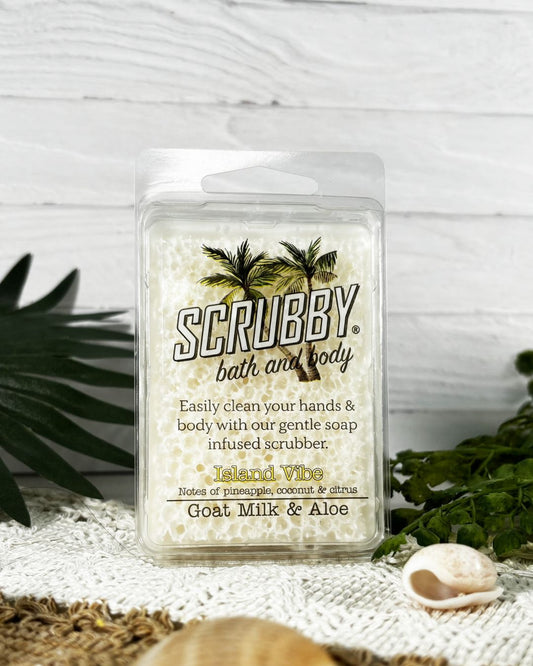 Scrubby Soap Bath Island Vibe Goat Milk and Aloe