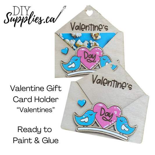 Valentine's Day - Ready to Paint & Glue Valentine Gift Card Holder