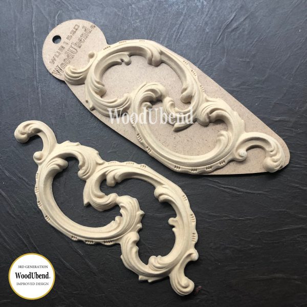 Set of Decorative Conjoined Scrolls WUB1520 20x8cm SKU