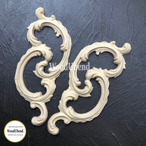 Set of Decorative Conjoined Scrolls WUB1520 20x8cm SKU