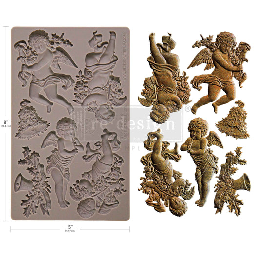 Re Design Decor Mould -  Angelic Floral Noel