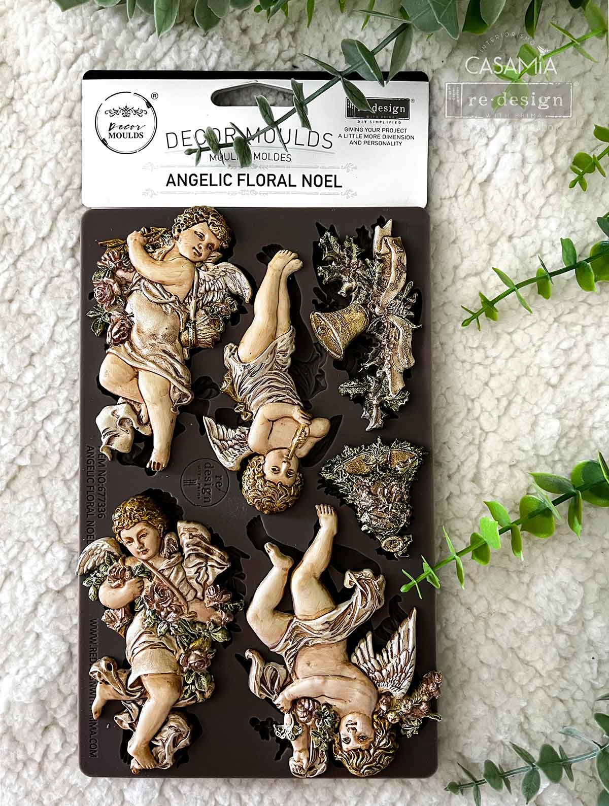 Re Design Decor Mould -  Angelic Floral Noel